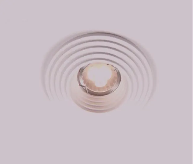 فریم گچی کد SPL-11052 (Surface-Mounted Wavy Plaster Frame SPL-11052) — سفید