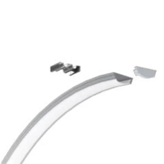 SPL-LINE LIGHT-Curve1807 (چراغ خطی Curve) — نقره‌ای