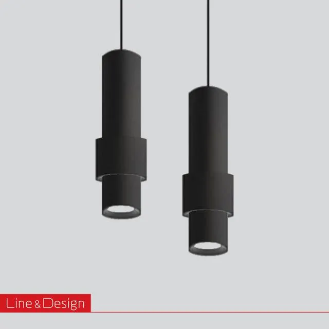 چراغ اسپات آویز دکوراتیو مگنتی (Pendant Modules) — مشکی مات