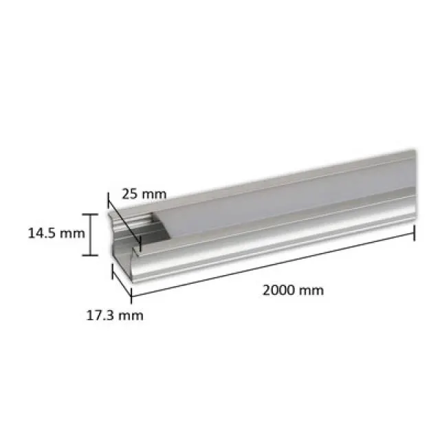 خطی توکار SPL Line Light 1715A — نقره‌ای