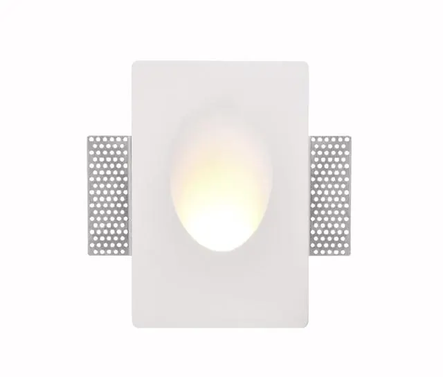 فریم گچی توکار بغل پله کد SPL-3004 (Recessed Plaster Stair-Edge Frame SPL-3004) — سفید