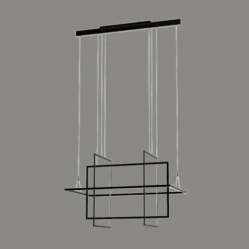 چراغ آویز C233 (L) — مشکی