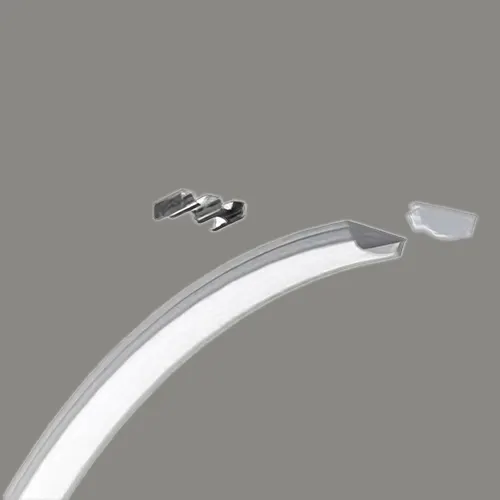 خطی توکار SL-Curve1807 — نقره‌ای