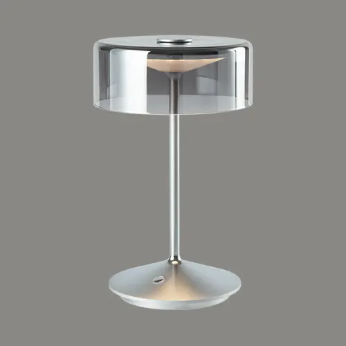 چراغ رومیزی Crystal rechargeable desk/table lamp — مات، برنزی، سفید