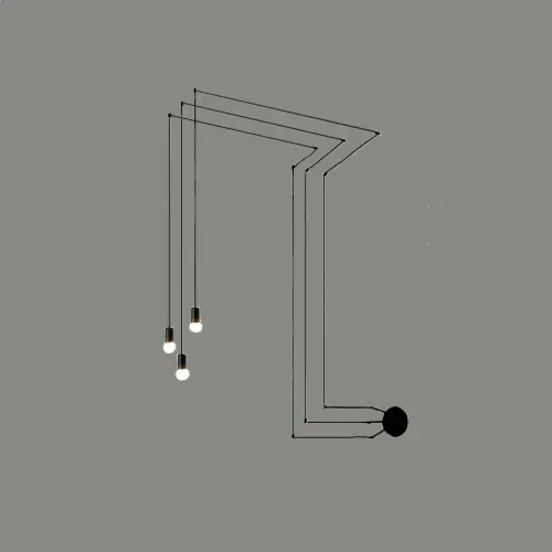 چراغ آویز AG110 pendant/cable light with G9 base — مشکی