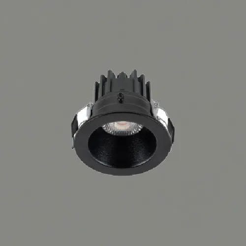 N1025 — چراغ سقفی توکار (recessed ceiling downlight, 12W, 8cm cut-out) — سفید، مشکی