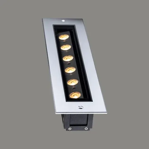 XB2RKB0635 — چراغ دفنی بیرونی (outdoor in-ground/recessed uplight, 8.7W) — مشکی
