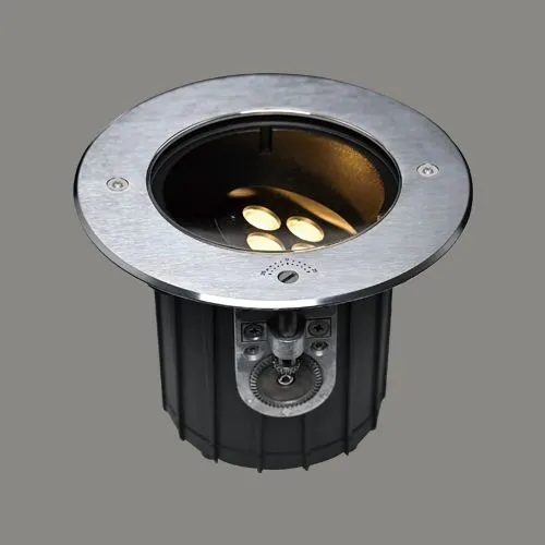 XB2DGR0656 — چراغ دفنی (recessed/in-ground outdoor light, 10.5W) — مشکی