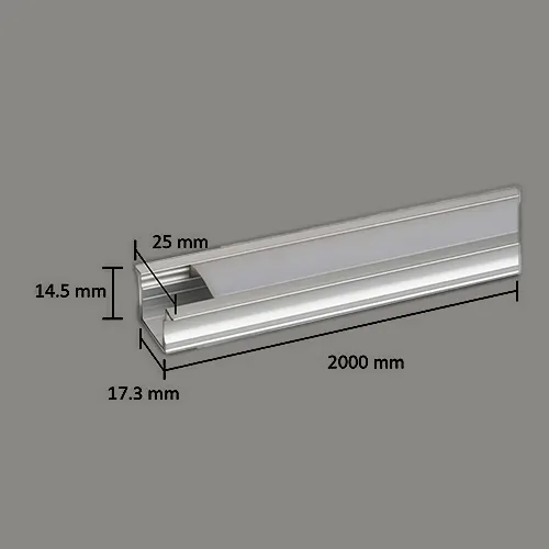 خطی توکار SL-1715A — نقره‌ای