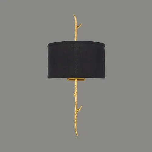 دیواری روکار N2002 classic wall light with E14 candle base — برنجی