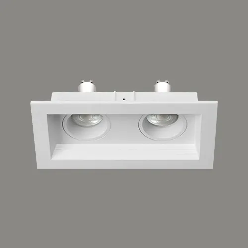 سقفی توکار N1023-GU10 (BLK/WHT) — سفید، مشکی