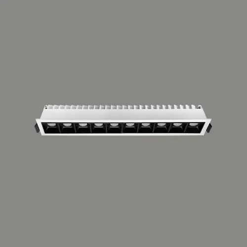 سقفی توکار N1017 (WHT/BLK) — سفید، مشکی