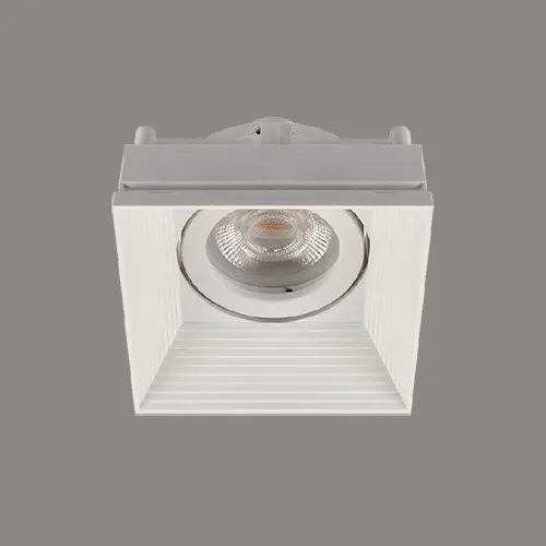 قاب گچی توکار Trimless-Square Frame — سفید