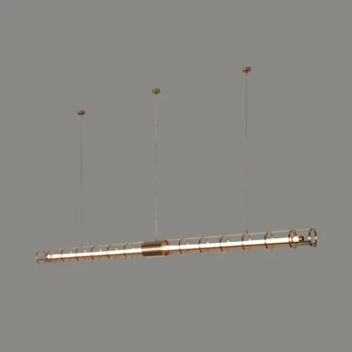 JH032 — pendant light/ceiling chandelier (چراغ آویز, 33.6W) — طلایی