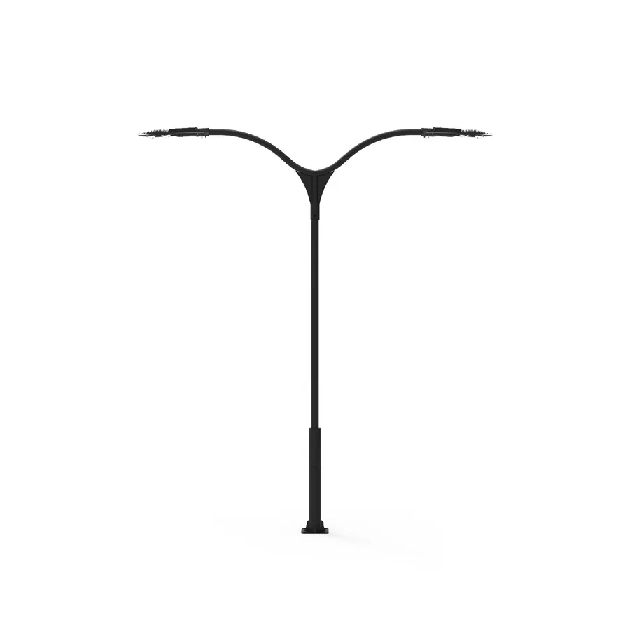 چراغ محوطه SH-Cane-7742 — مشکی، خاکستری، سفید