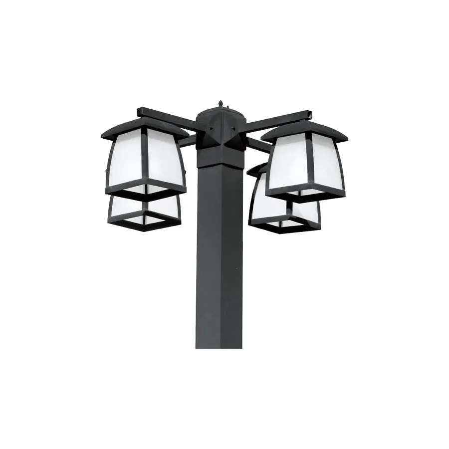 چراغ چمنی پایهدار SH-4525 — سفید، مشکی