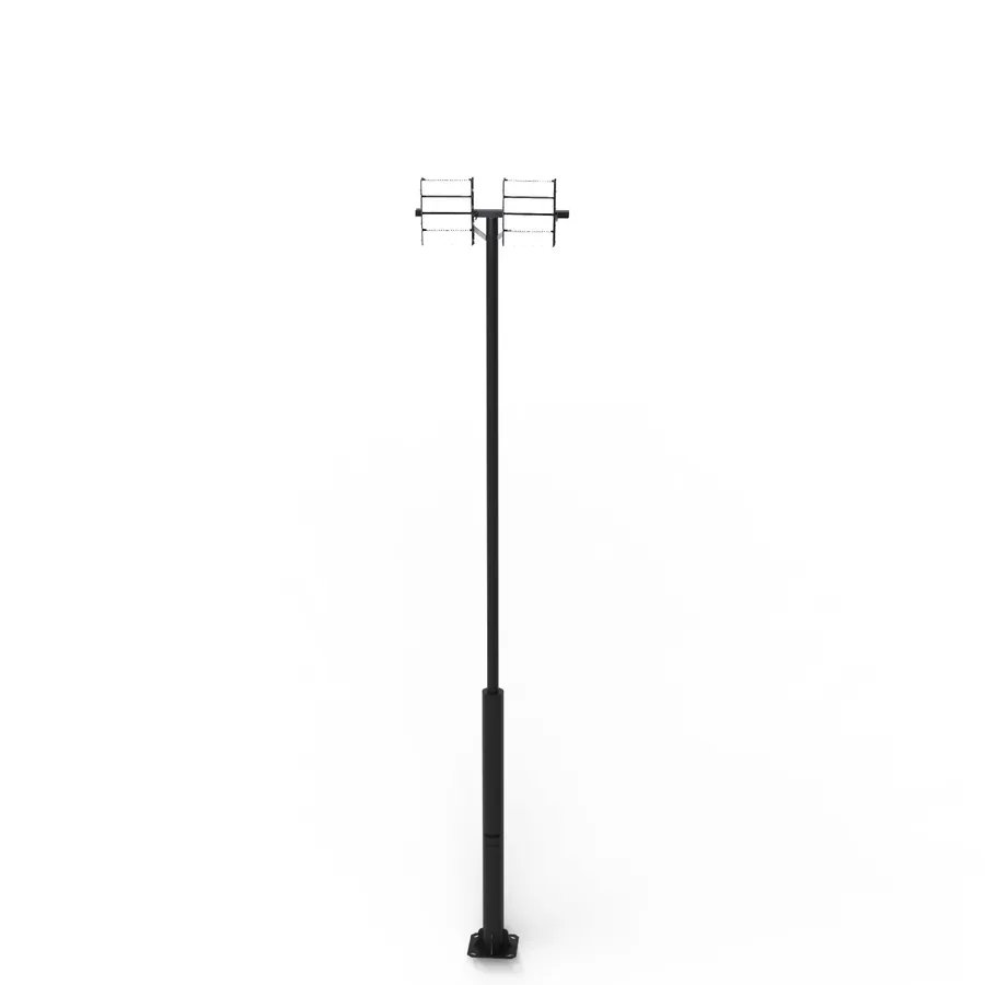 SH-T42 (پایه چراغ حیاطی و پارکی) — سفید، خاکستری، مشکی