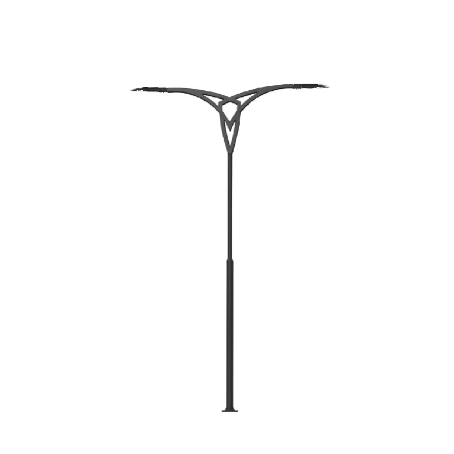 چراغ محوطه پایهدار SH-AR9742 — سفید، مشکی، خاکستری