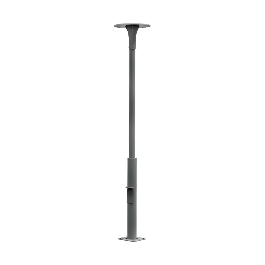 چراغ محوطه پایهدار SH-9990 "Luna" — مشکی، خاکستری، سفید
