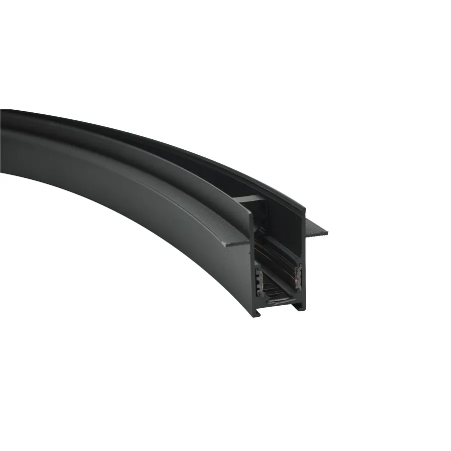 مگنتی توکار SH-MPRC (Curve Magnetic Profile Recessed) — مشکی، مات