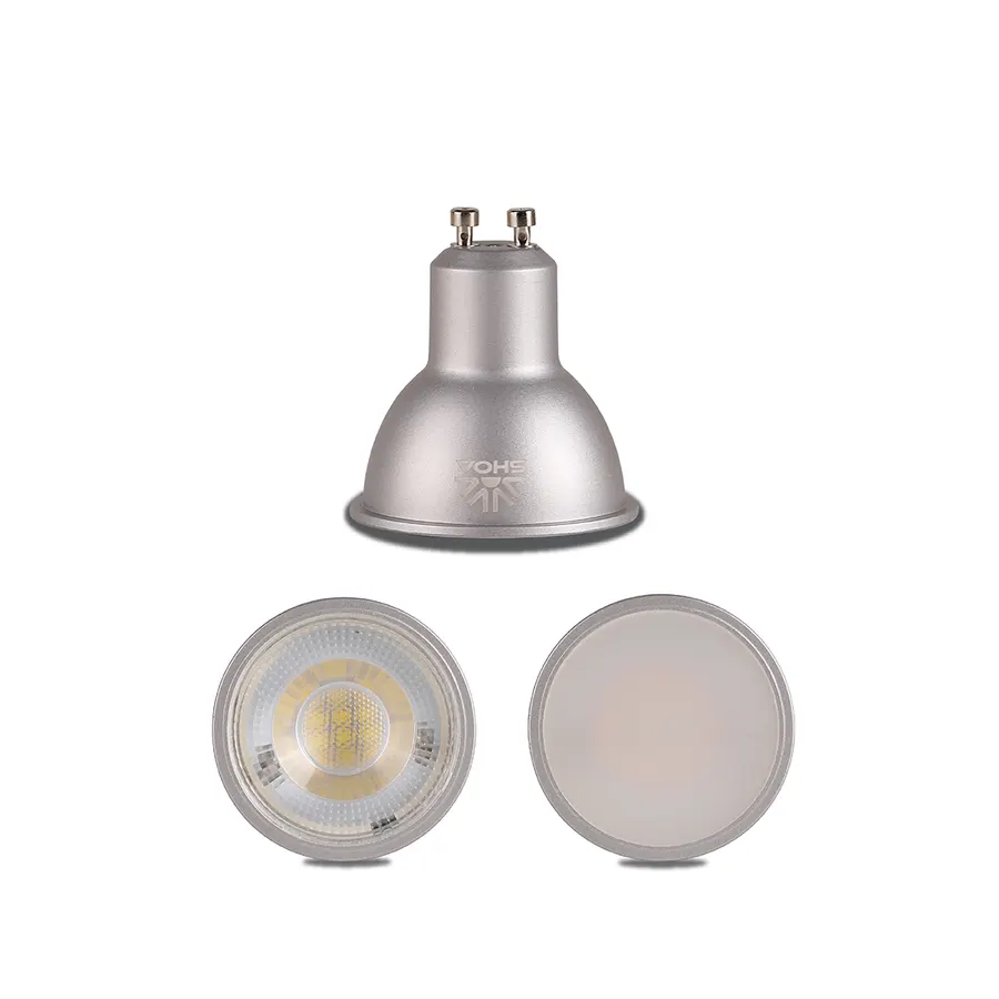 سقفی توکار SH-GU10-7W-35° — نقره‌ای