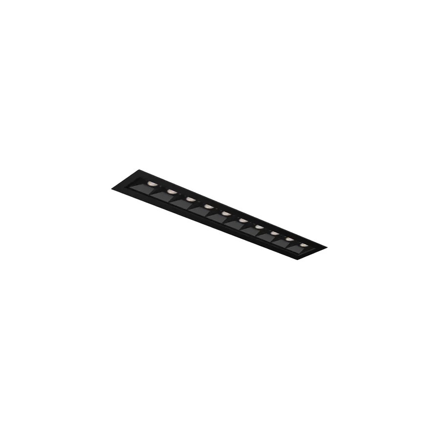 قاب گچی توکار SH-6801-12W — مشکی، سفید
