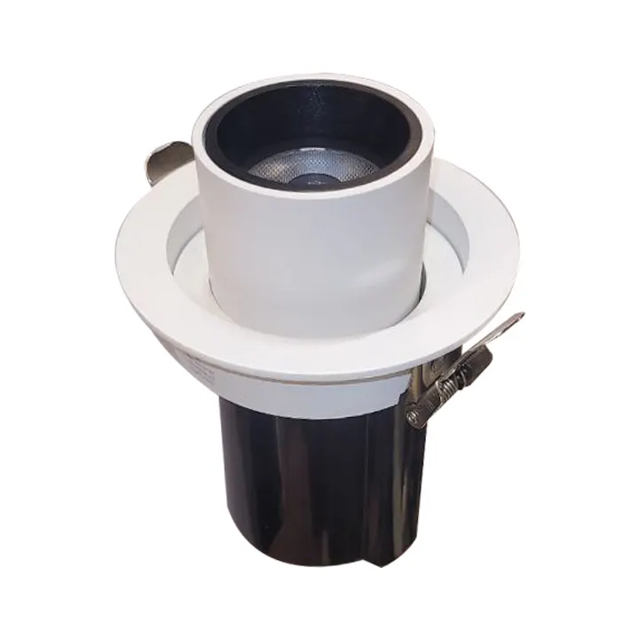 چراغ توکار تکی متحرک (LG173/LG174) ۱۲ وات — سفید، مشکی