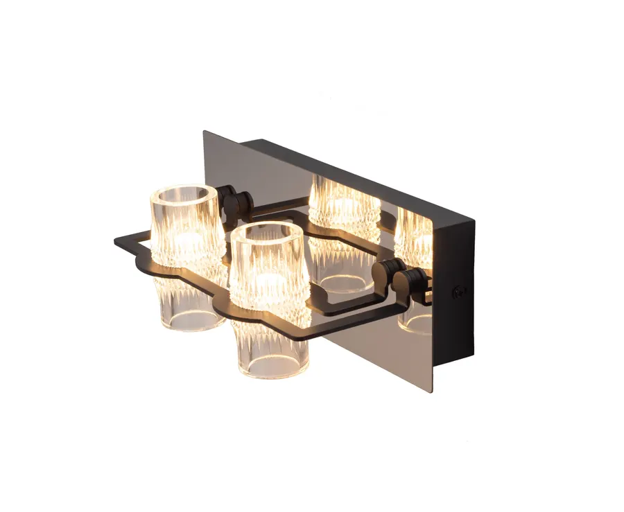 دیواری شیشه دوطرفه / MB8448-2 (Double-sided Glass Wall Light) — مشکی