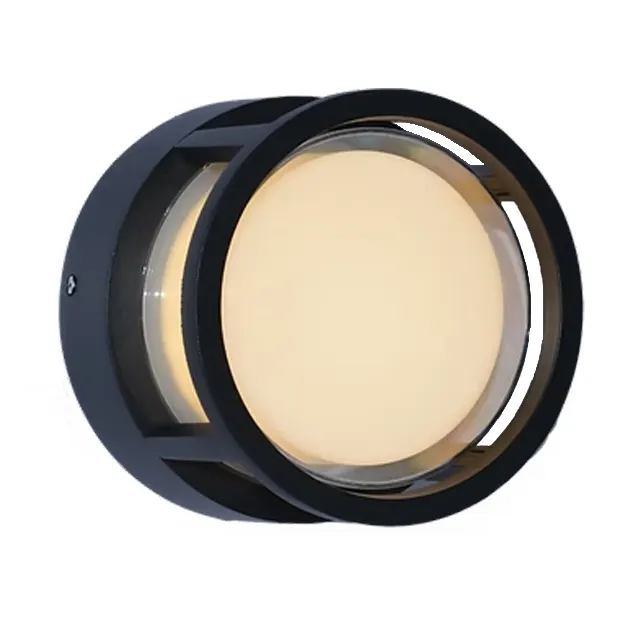 چراغ دیواری LL12 (LL12) ۱۲ وات — براق، مشکی