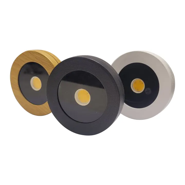 چراغ روکار LG128-30 (LG128/LG129/LG130 Surface-Mount Spotlights) ۵ وات — مشکی، سفید، چوب LG128 LG129