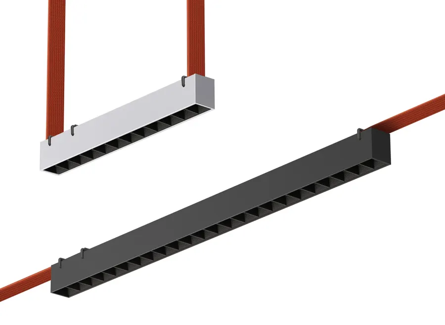 چراغ دارک لايت کمربندی (Belt-system dark-light linear fixture, LWQ-R11) ۱۲ تا ۲۴ وات — سفید، مشکی