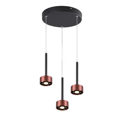آويز سه شعله رزگلد اسپات (P60141/ROSEGOLD) ۲۱ وات — مشکی