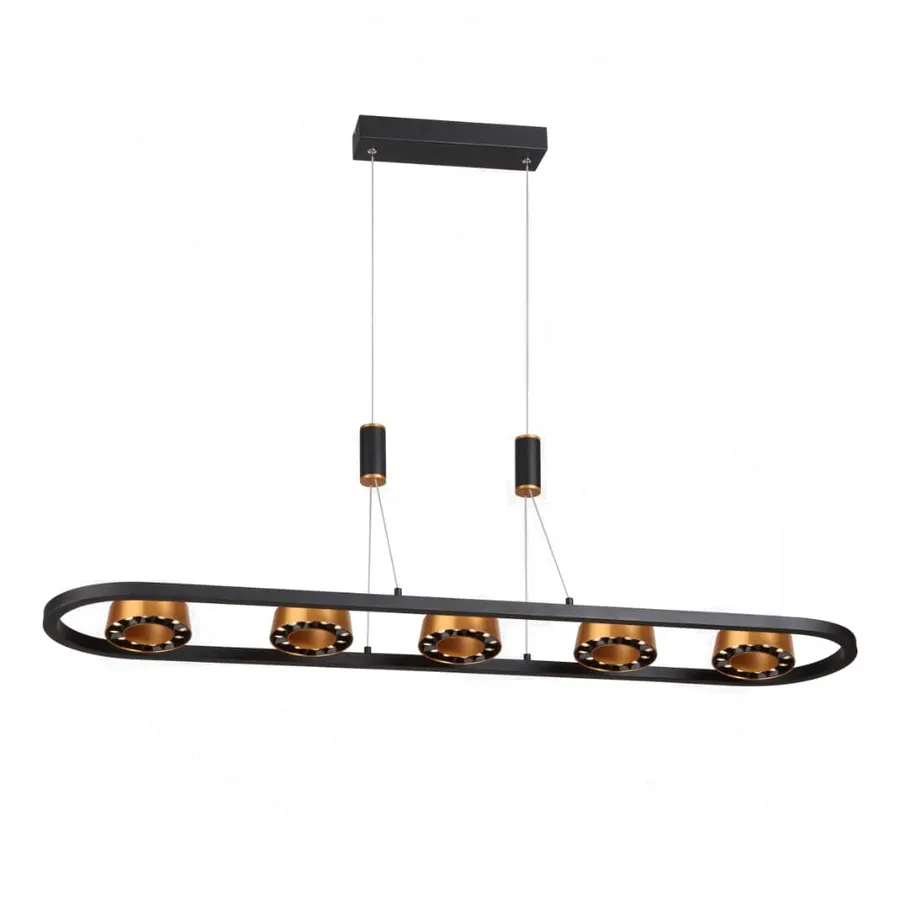 خطی روکار P51798 ۳۶ وات — مشکی، طلایی