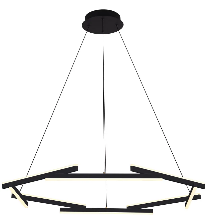 چراغ آویز روکار MD612-8 — مشکی