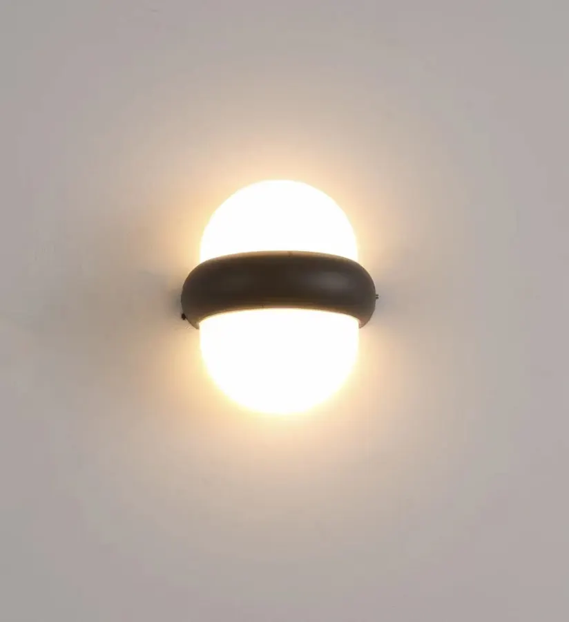 ديواری حبابی دوطرفه (LL31) ۶ تا ۱۰ وات — مشکی