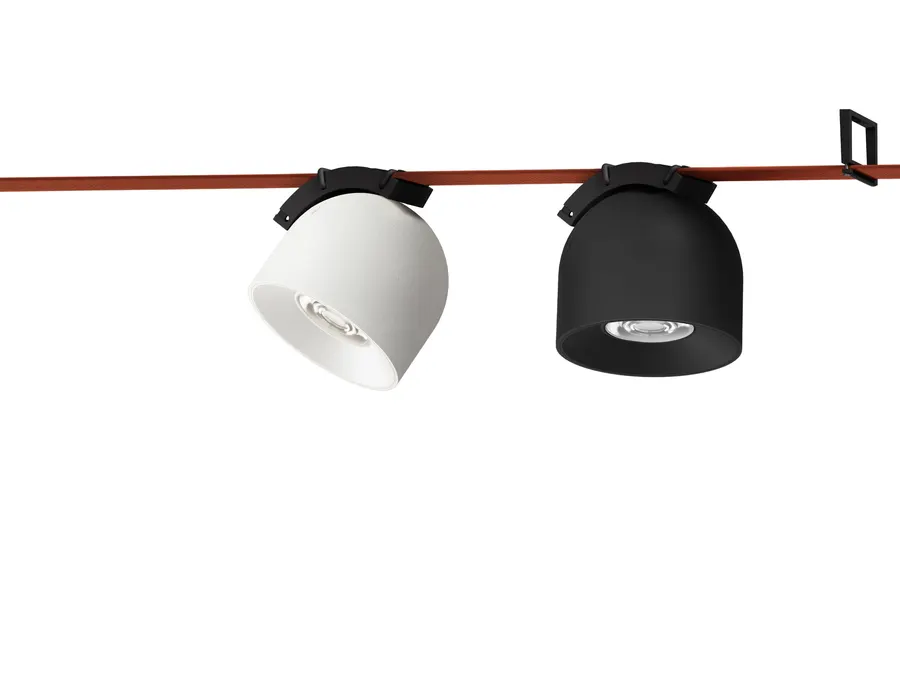 چراغ کمربندی اسپات متحرک (Belt-system movable spot light) ۱۲ وات — سفید، مشکی