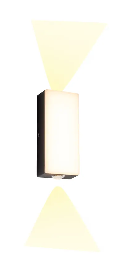 دیواری HF-6218 و HF-6219 (two variants: flat-corner / curved-corner) ۷ وات — مشکی