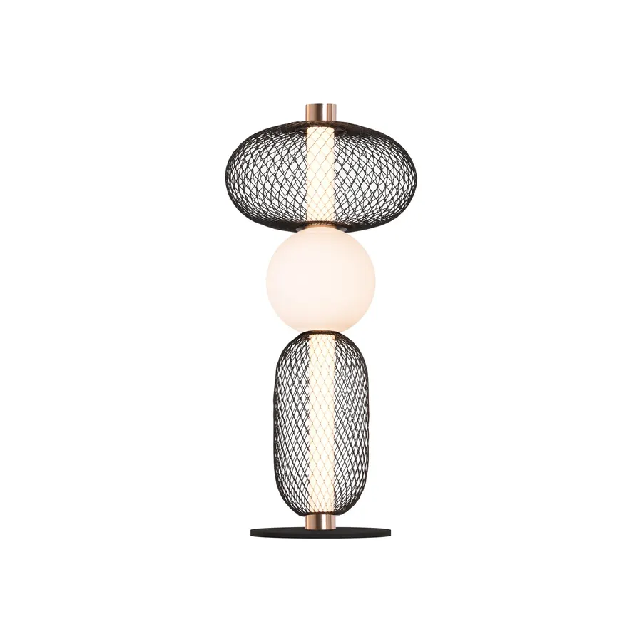 چراغ رومیزی MT160-C table lamp ۱۶ وات — مشکی، طلایی