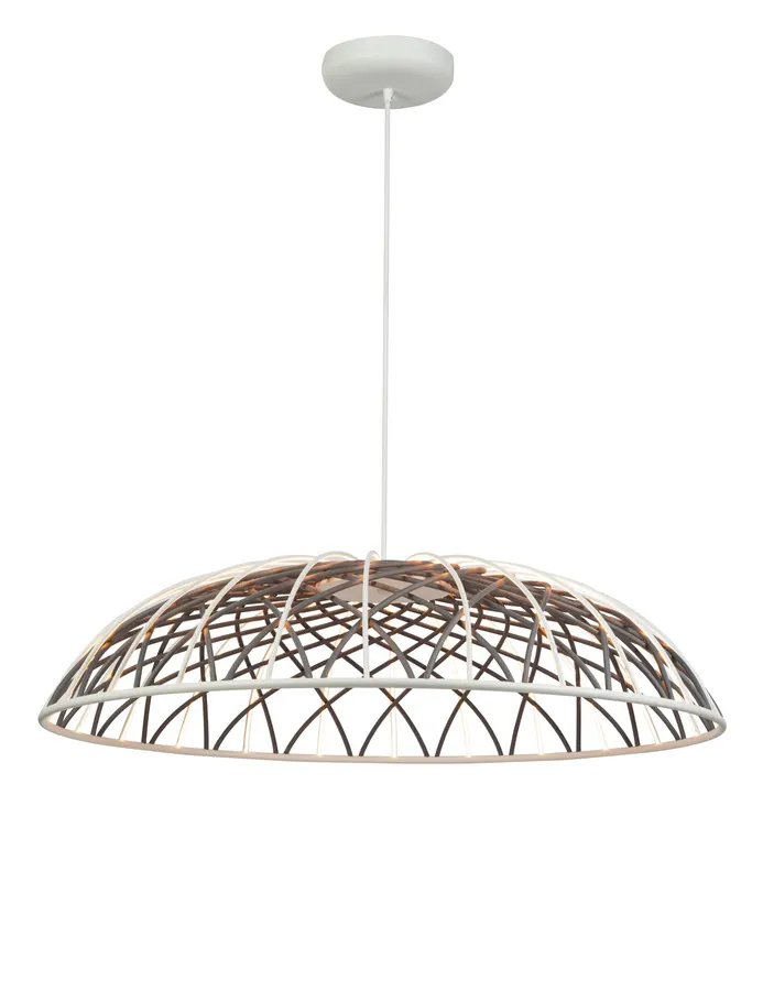 چراغ آویز mio3 (61cm) — خاکستری، سفید