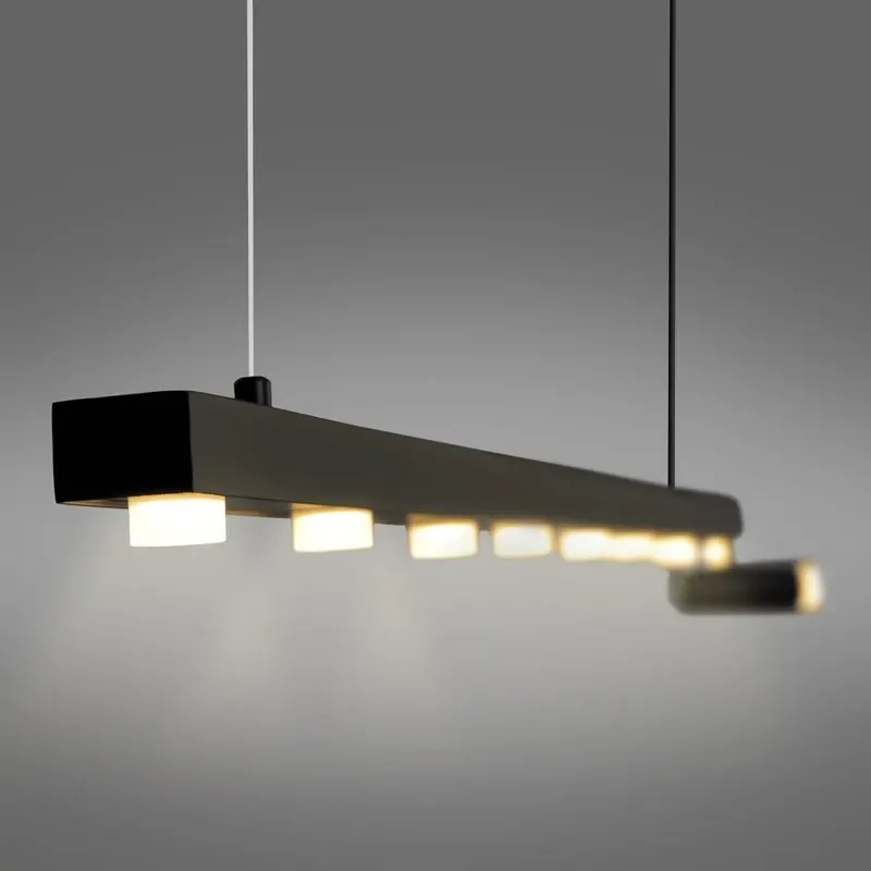 چراغ آویز خطی اسپات لایت مشکی آفتابی 30 وات سن آن (model KD28) — مشکی