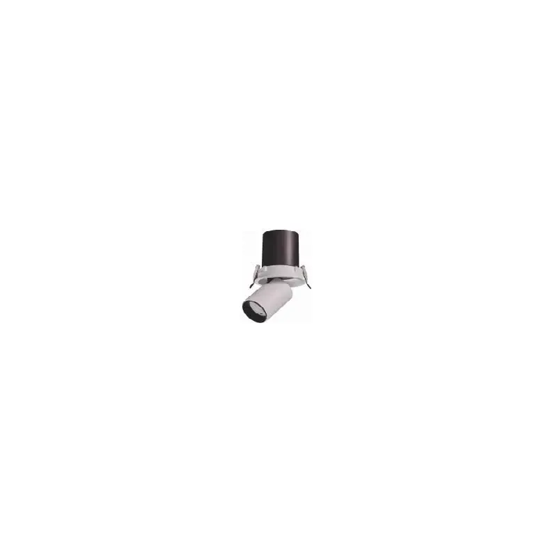 سقفی توکار 9173 recessed round focused single spotlight, white body — سفید